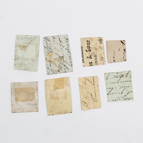 Lot Of 8 Belgium Netherlands Luxemburg Cut Square Postal Stationery Stamps Used 