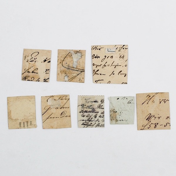 Lot Of 8 Austria Hungary Bosnia Cut Square Postal Stationery Stamps Used 