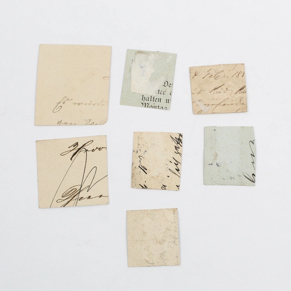 Lot Of 8 German Empire Cut Square Postal Stationery Stamps Used