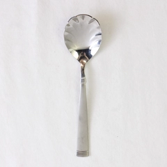 Wallace Silver Napoli Sugar Shell Spoon 18/10 Stainless 6.25 Inches Good
