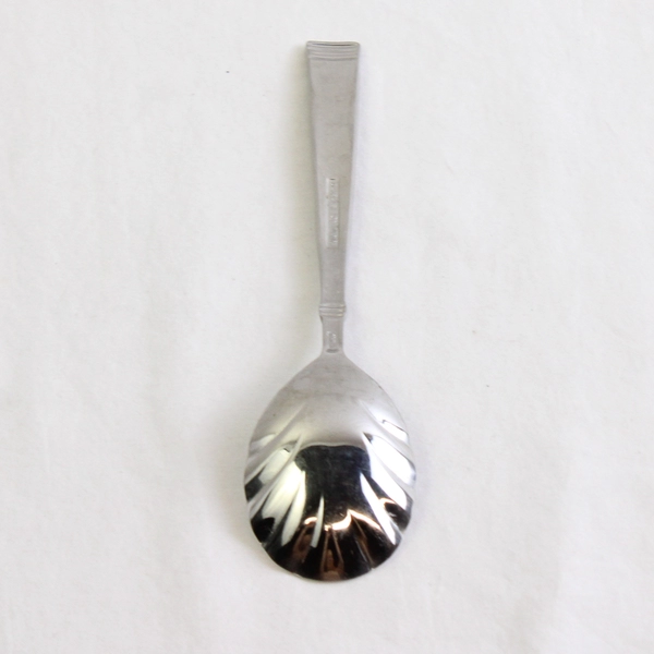 Wallace Silver Napoli Sugar Shell Spoon 18/10 Stainless 6.25 Inches Good