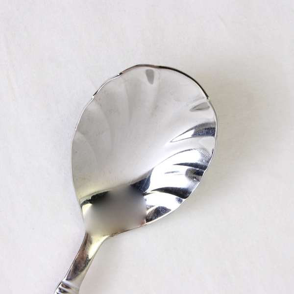 Wallace Silver Napoli Sugar Shell Spoon 18/10 Stainless 6.25 Inches Good