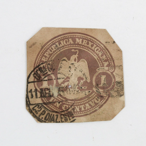 Lot Of 3 Canada Mexico British India Cut Square Postal Stationery Stamps Used 