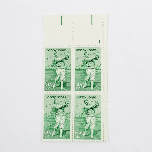 Lot Of 2 Stamp Blocks Bobby Jones Babe Zaharias Golf 1981 MNH OG