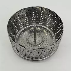 Vintage Metal Collapsible Vegetable Strainer Steamer Folding Basket Insert
