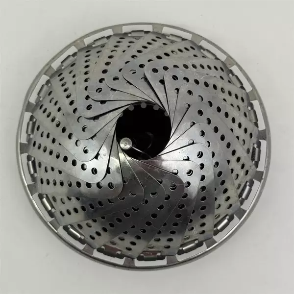 Vintage Metal Collapsible Vegetable Strainer Steamer Folding Basket Insert