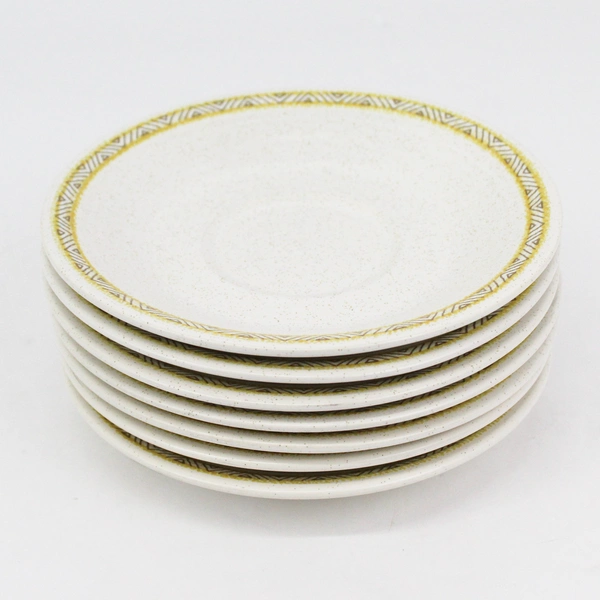 Lot of 7 Vintage Franciscan Hacienda Gold Earthenware Saucers