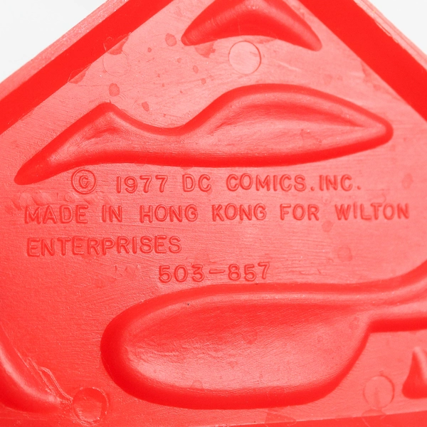 Vintage 1977 Wilton DC Comics Superman Plastic Cake Topper