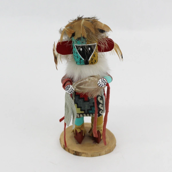 Vintage Native American Wooden Kachina Doll Signed R B Walthall 7”