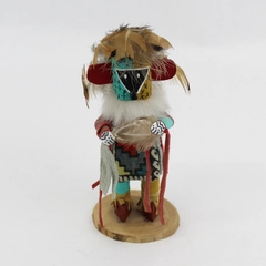 Vintage Native American Wooden Kachina Doll Signed R B Walthall 7”