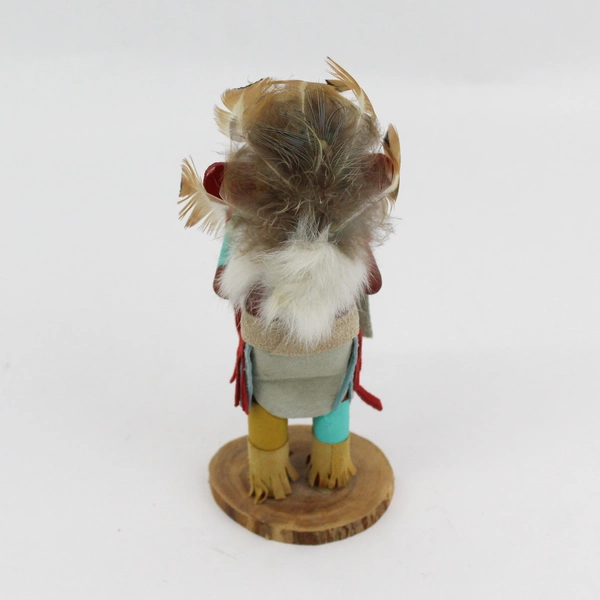 Vintage Native American Wooden Kachina Doll Signed R B Walthall 7”