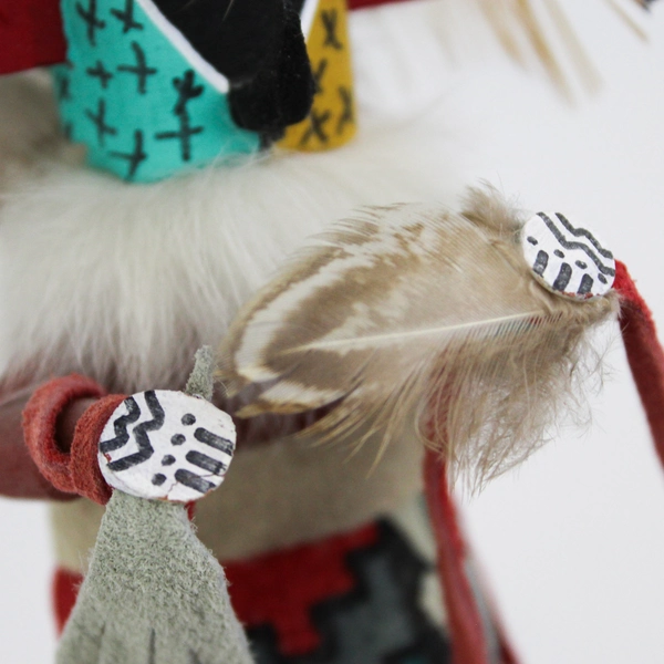 Vintage Native American Wooden Kachina Doll Signed R B Walthall 7”