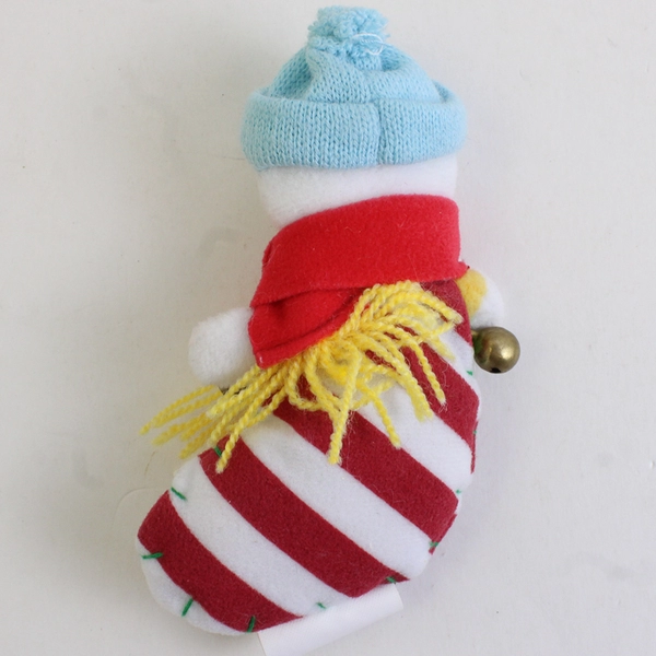 Vintage Avon Christmas Stocking with Snowman and Jingle Bells RARE