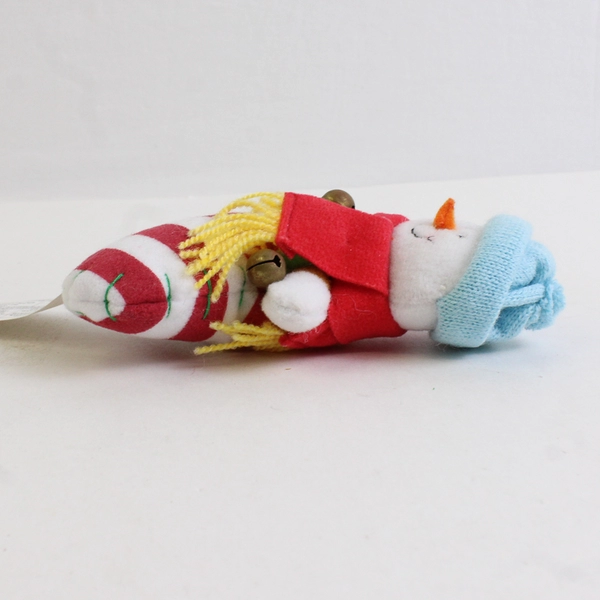 Vintage Avon Christmas Stocking with Snowman and Jingle Bells RARE