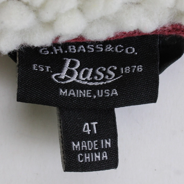 G.H. Bass & Co. White Sherpa Fleece Vest Kids' Size 4T