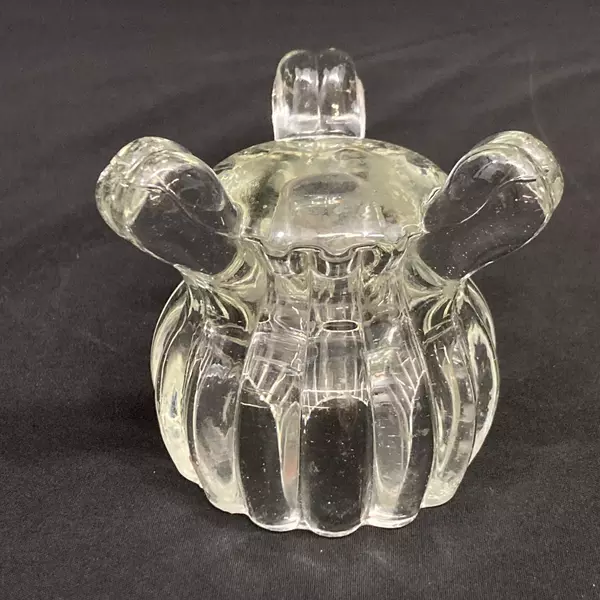 Set of 2 Jeannette Glass National Clear Candle Holders