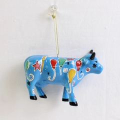Cow Christmas Ornament Whimsical Holiday Decoration TM & CPH 2000 
