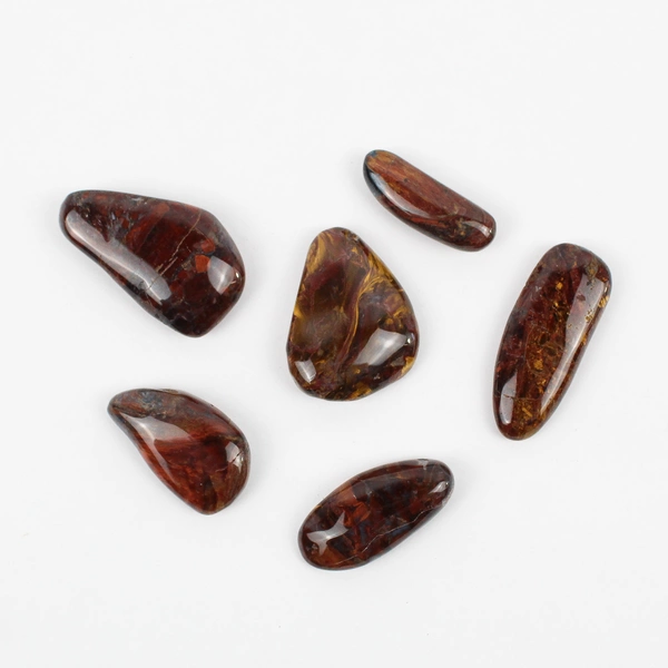 Lot of 6 Polished Pietersite Chalcedony Stones Healing Crystals 68 Grams