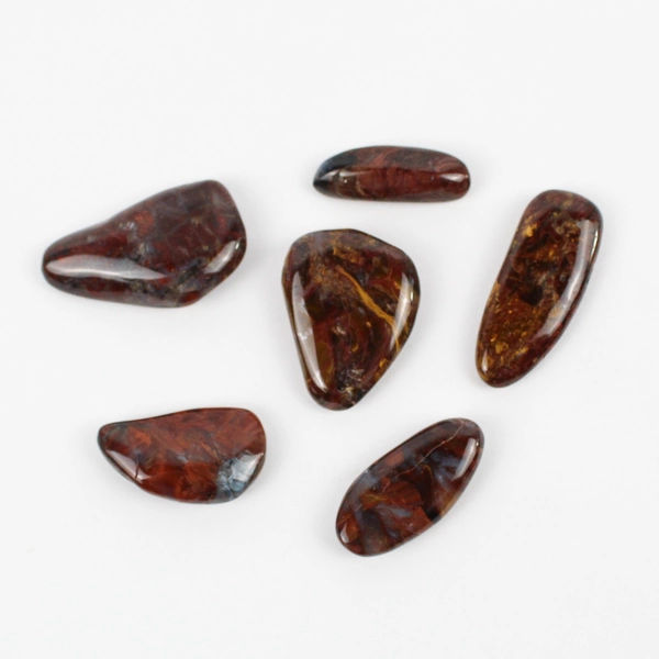 Lot of 6 Polished Pietersite Chalcedony Stones Healing Crystals 68 Grams