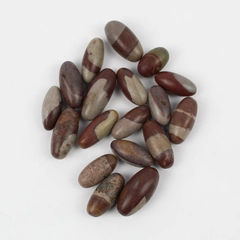 Lot of 18 Shiva Lingam Egg Stones Healing Quartz Tones 136 Grams