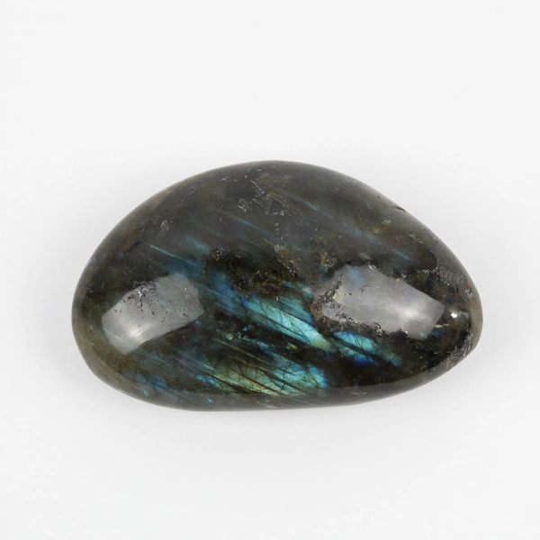 2.5" Green and Blue Labradorite Polished Palm Stone 68 Grams