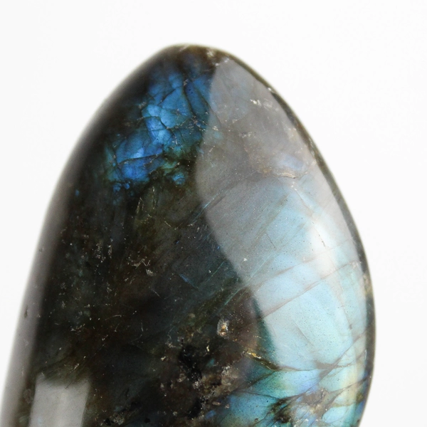 2.5" Green and Blue Labradorite Polished Palm Stone 68 Grams