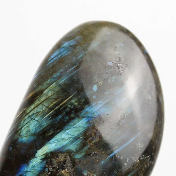 2.5" Green and Blue Labradorite Polished Palm Stone 68 Grams