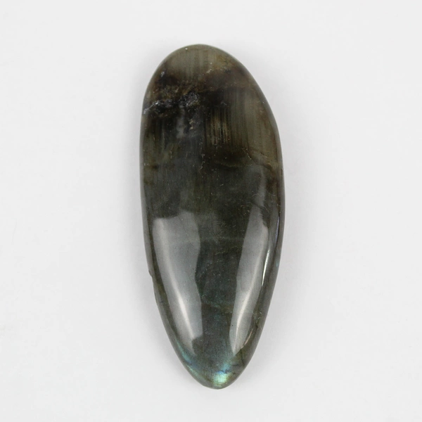 2.75" Green Teal Gold Labradorite Polished Palm Stone 45 Grams