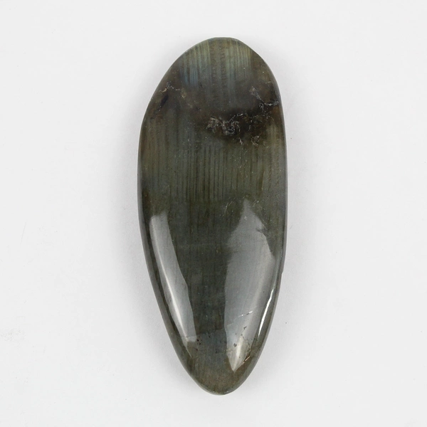 2.75" Green Teal Gold Labradorite Polished Palm Stone 45 Grams