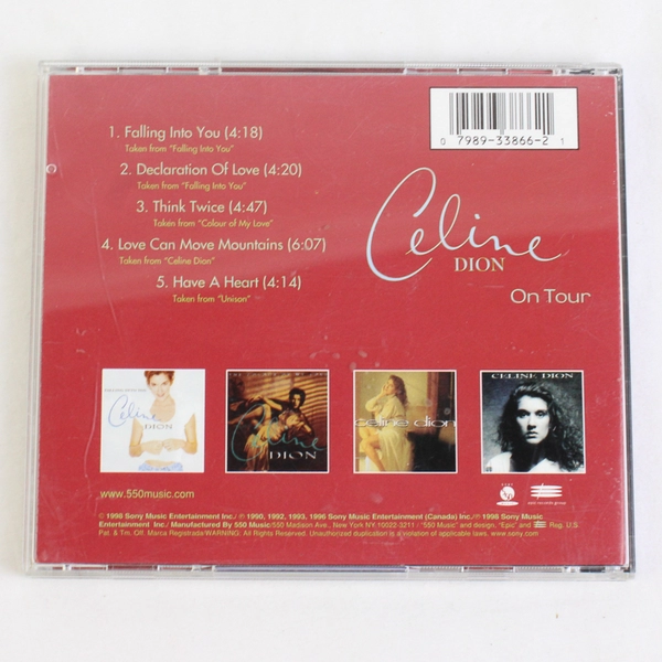 Celine Dion On Tour by Celine Dion (Sony Entertainment) CD