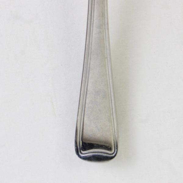 A Wallace Silver Monroe Pattern Pierced Serving Spoon 18/10 Stainless Good 8.25"