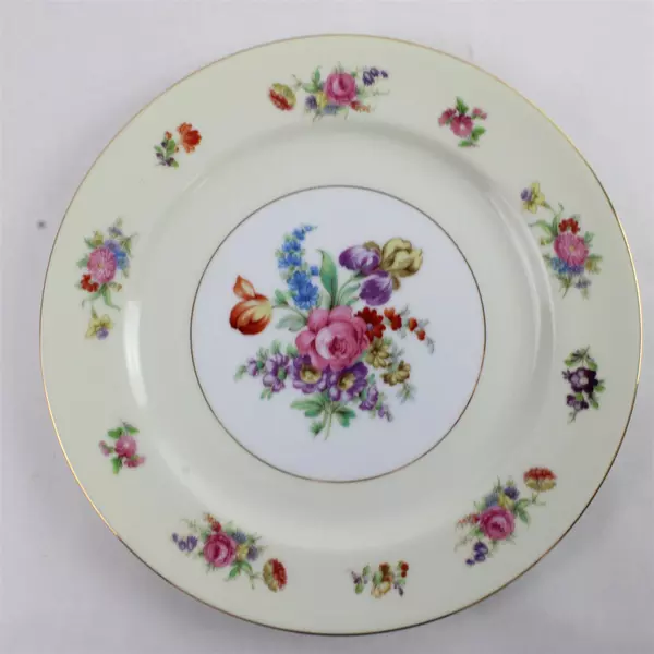 Noritake Queen Anne 4018 Pink Rose 10" Dinner Plate China Vintage