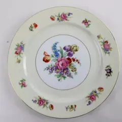 Noritake Queen Anne 4018 Pink Rose 10" Dinner Plate China Vintage