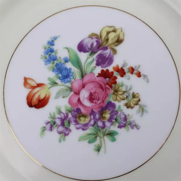 Noritake Queen Anne 4018 Pink Rose 10" Dinner Plate China Vintage