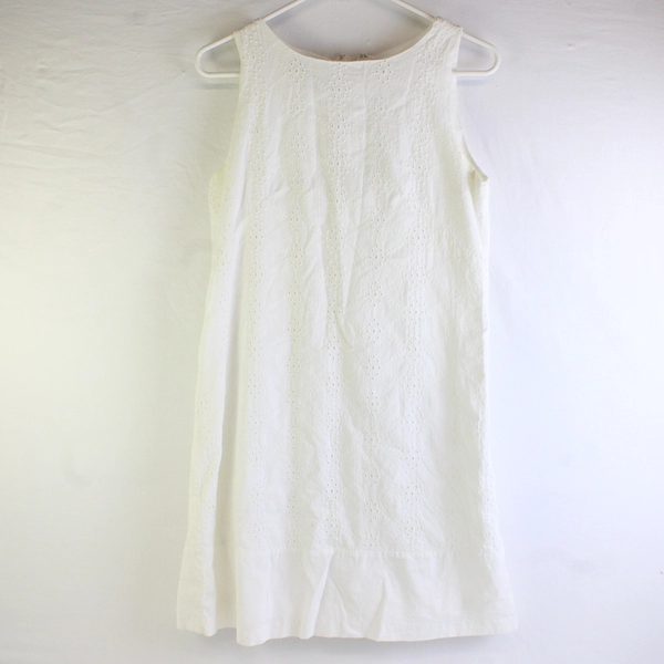 Van Heusen Women's 2 White Embroidered Lace Sleeveless Dress