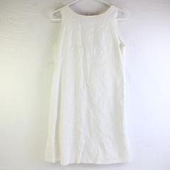 Van Heusen Women's 2 White Embroidered Lace Sleeveless Dress