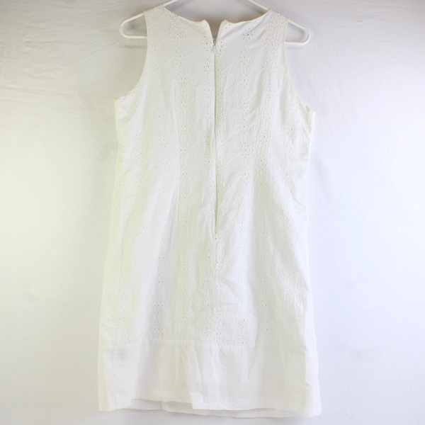 Van Heusen Women's 2 White Embroidered Lace Sleeveless Dress