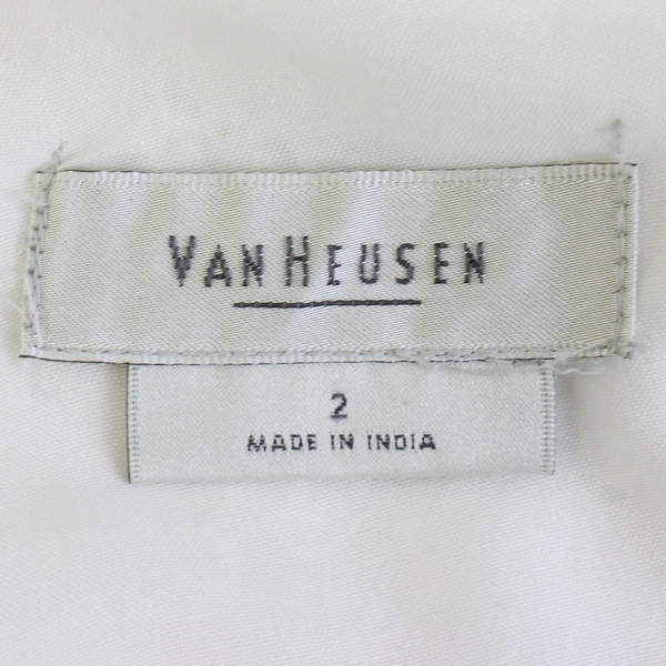 Van Heusen Women's 2 White Embroidered Lace Sleeveless Dress