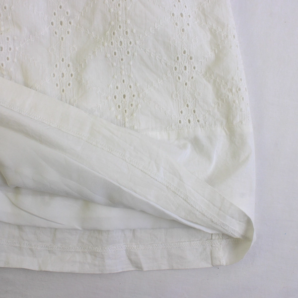 Van Heusen Women's 2 White Embroidered Lace Sleeveless Dress