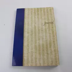 Blue & Tan Pocket Journal Notebook 8.25x5.5in Clean Pages