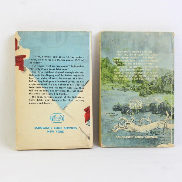 Vintage Lot of 2 Scholastic Book Services Paperback Novels From 1966