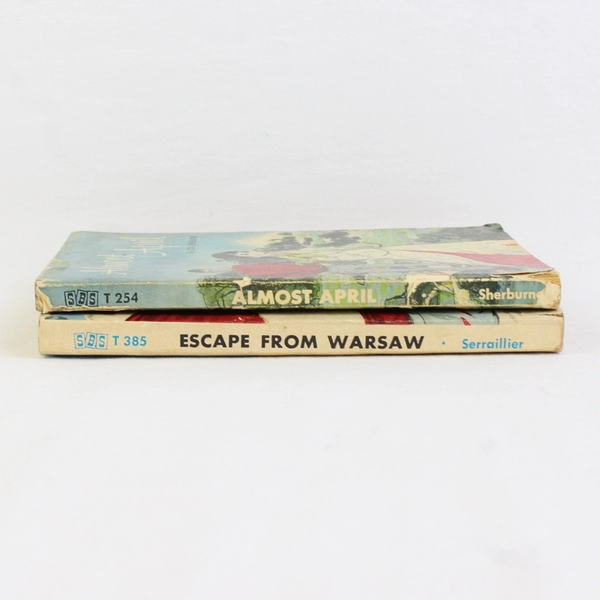 Vintage Lot of 2 Scholastic Book Services Paperback Novels From 1966