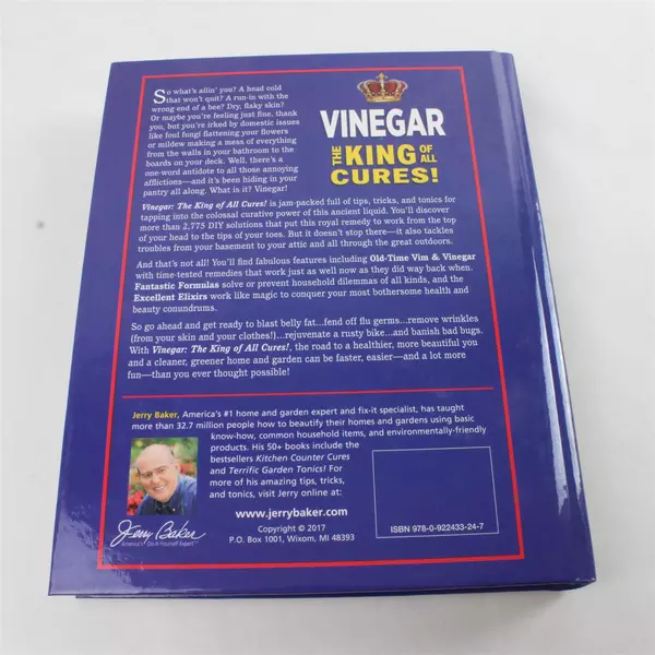 Vinegar: The King of All Cures! Jerry Baker Hardcover Home Health & Garden