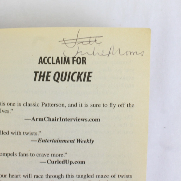 The Quickie by James Patterson & Michael Ledwidge 2009 Paperback Mystery