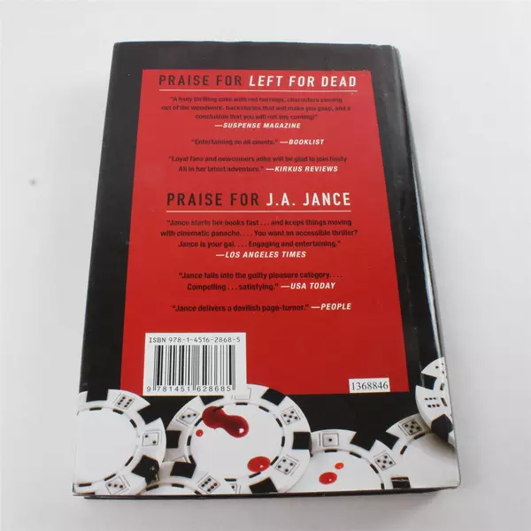 Deadly Stakes J.A. Jance Hardcover Mystery Novel 