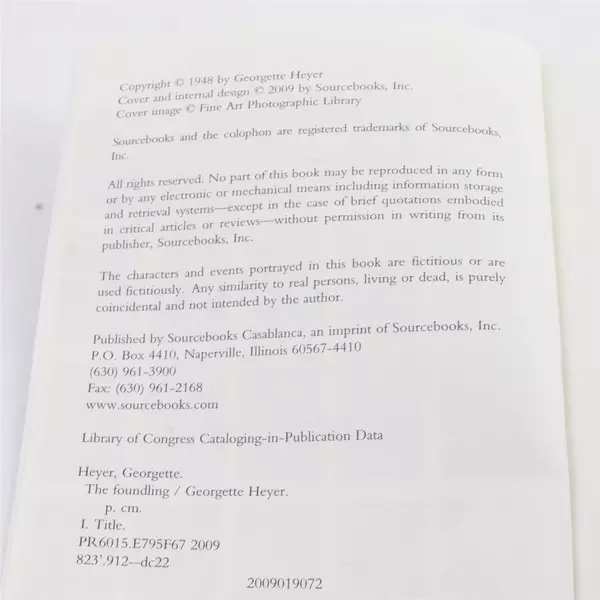 The Foundling Georgette Heyer Regency Romances Paperback 