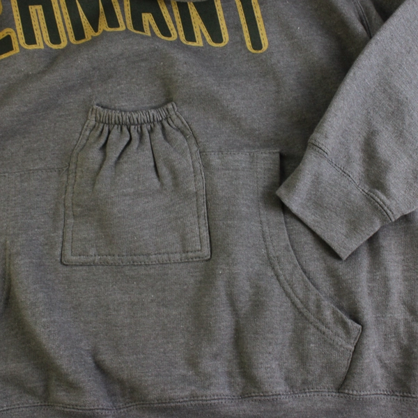 Brew City Men's M Gray Germany Hoodie Sweatshirt with Beer Pocket