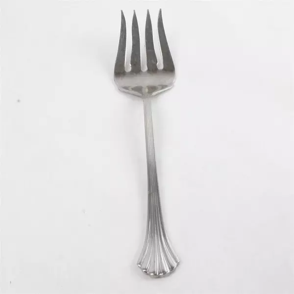 Set of 2 Oneida Saratoga Medium Solid Cold Meat Serving Forks 8.25"