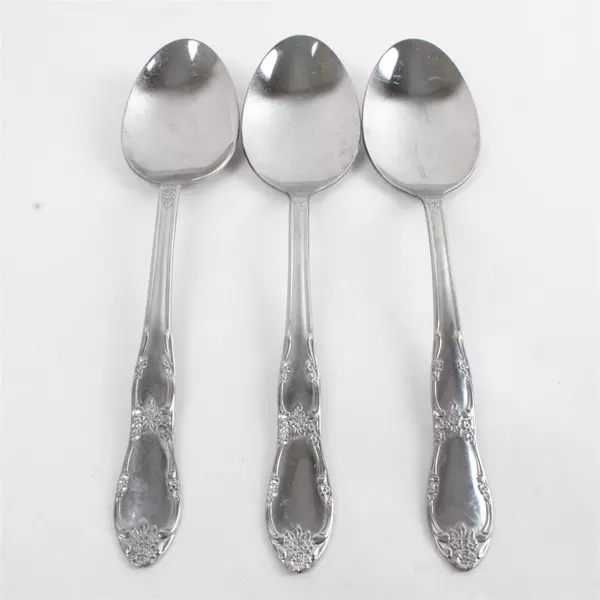 Set of 3 Oneida Fenway Stainless Tablespoons 7.75" 