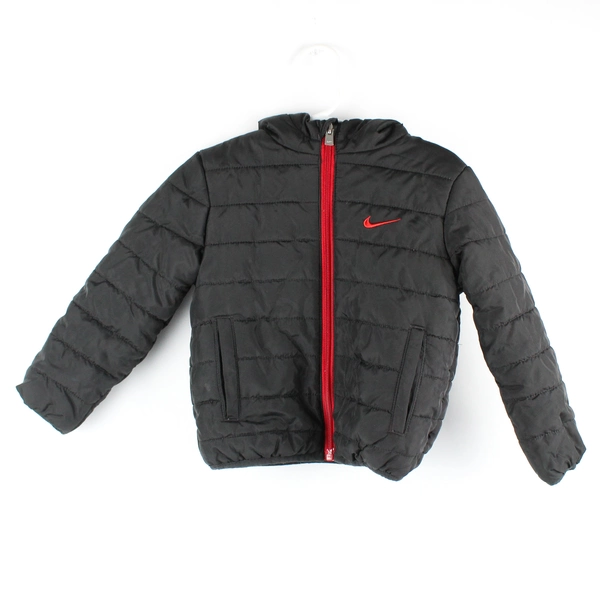 Nike Black and Red Puffer Jacket Baby Toddler Size 24M